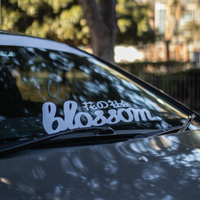 Cursive Blossom Banner