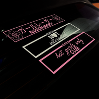 BLOSSOM SOCIETY Pink “Car Racer” Spine Decal V2