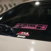 BLOSSOM SOCIETY Pink “Car Racer” Spine Decal V2