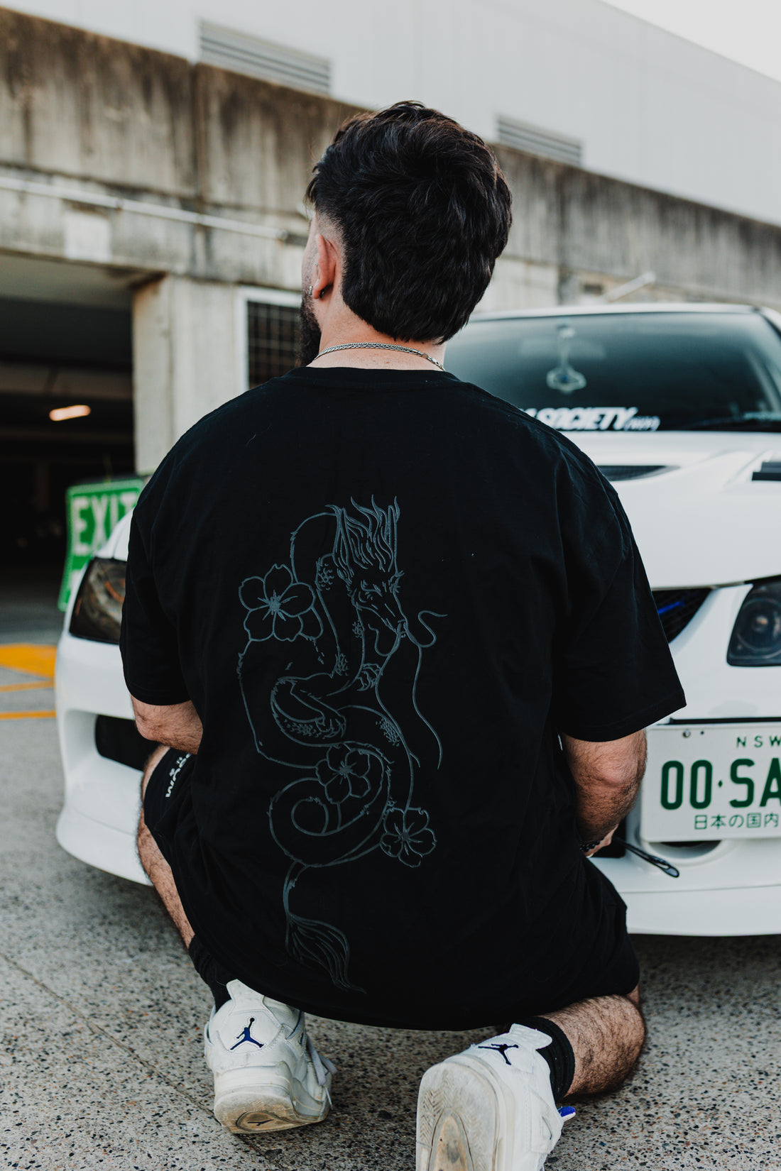 BLVCK Dragon Reflective T Shirt