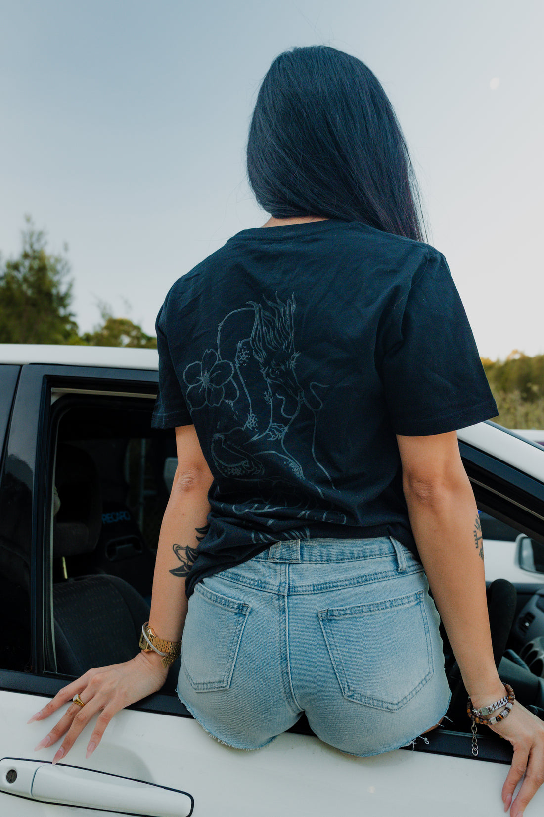 BLVCK Dragon Reflective T Shirt
