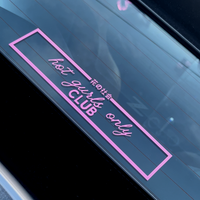 HOT GURLS ONLY Spine Decal